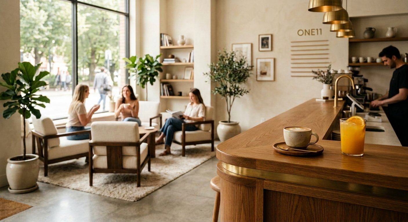 Café and lounge interior